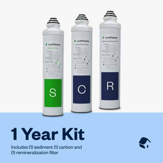 1 year replacement kit - includes (1) sediment, (1) carbon and (1) remineralization filter