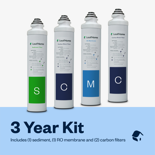 3 year replacement kit - includes (1) sediment, (2) carbon and (1) RO membrane filter